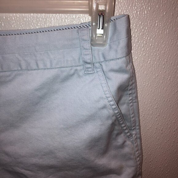 J Crew Womens Size 4 Light Blue Flat Front Pockets Cotton Classic Chino Shorts - Picture 4 of 8